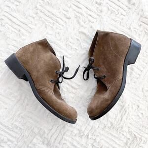 Bottega Veneta Brown Suede Lace up Chukka Boots